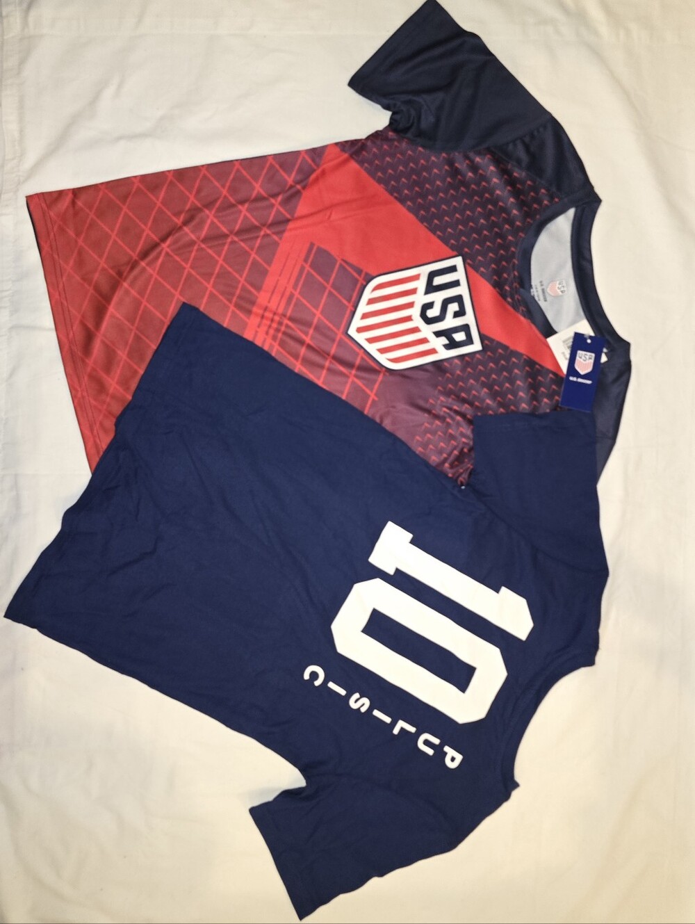 2pk Official United States Soccer Federal Apperal, T-shirt & Jersery Combo